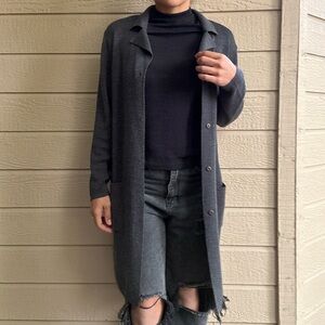Vintage gray cardigan sweater from Anna gray petites